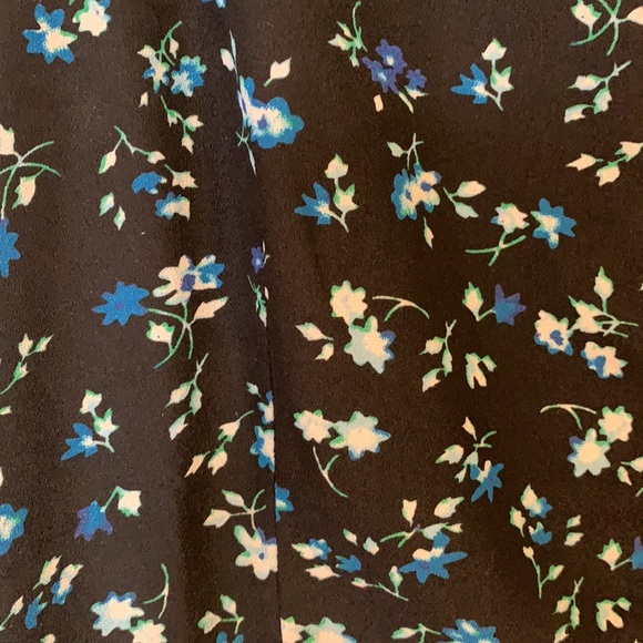 NWOT Like Mynded Blue Floral w/ Black Mesh Dress - Picture 2 of 5